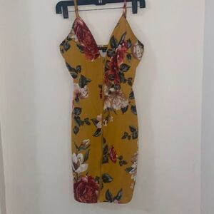 Floral Yellow Dress